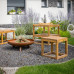 Záhradné ohnisko Corten Round s nohami, 100 cm Záhradné ohnisko Corten Round s nohami, 100 cm